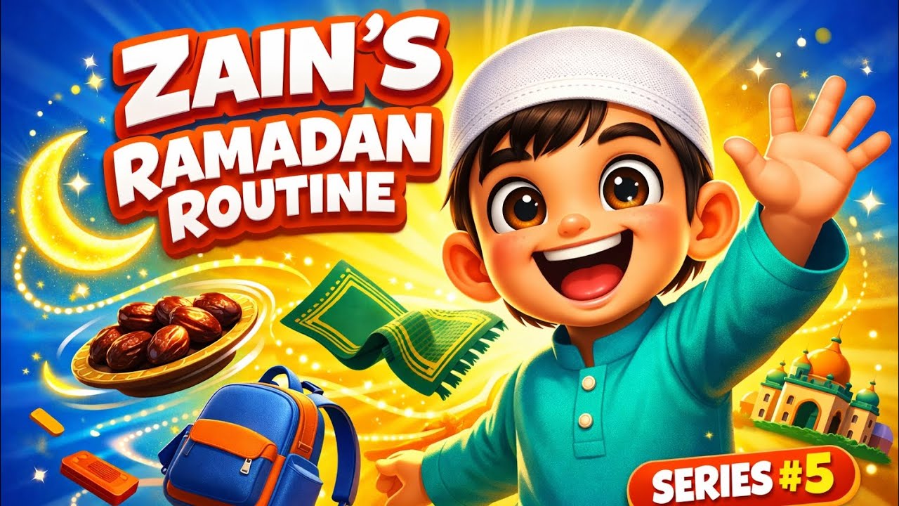 Zain’s Ramadan Routine 🕌🌙| A Day in the Life of a Fasting Child | Ramadan Series#5 #islamicparenting
