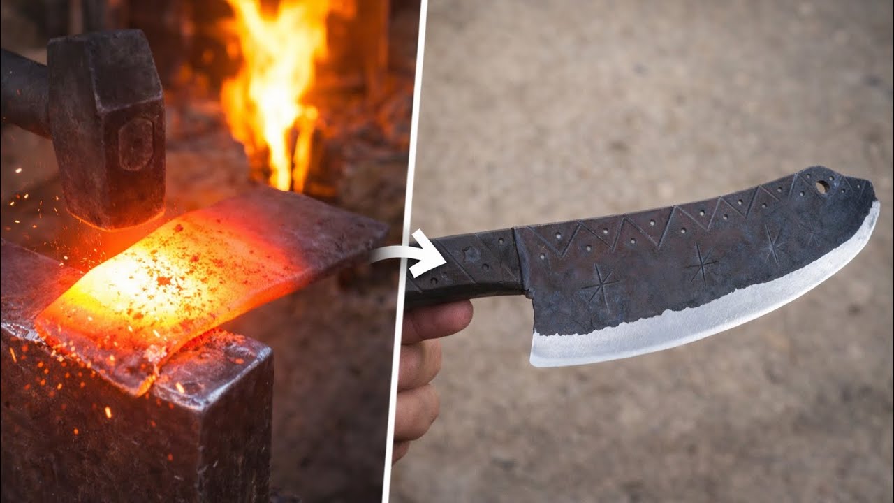From Raw Iron to Cleaver – Traditional Forging