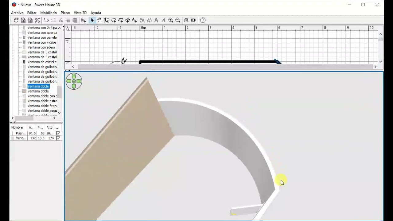 creamos paredes con Sweet Home 3D