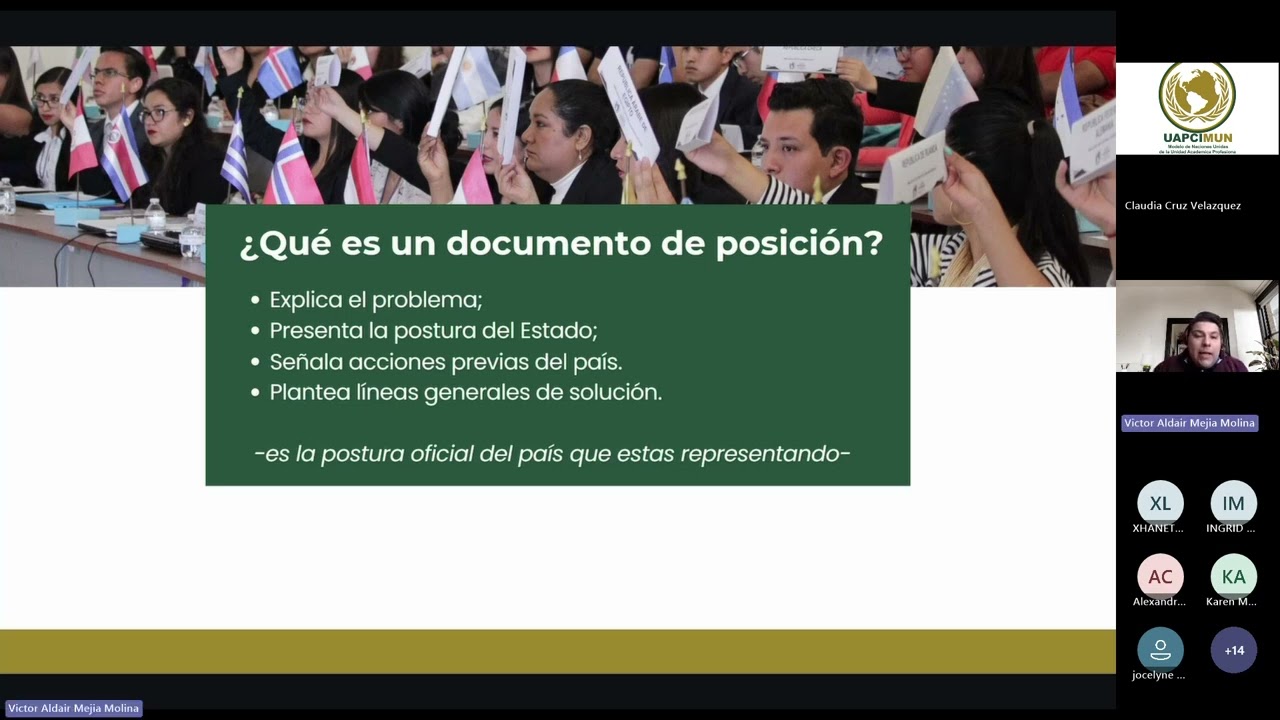 Taller: Posicionamiento y participación diplomática