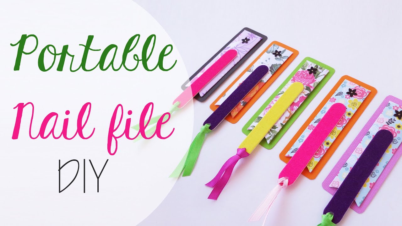 Porta limette da borsetta MODELLO GRATUITO - DIY Portable nail file cases