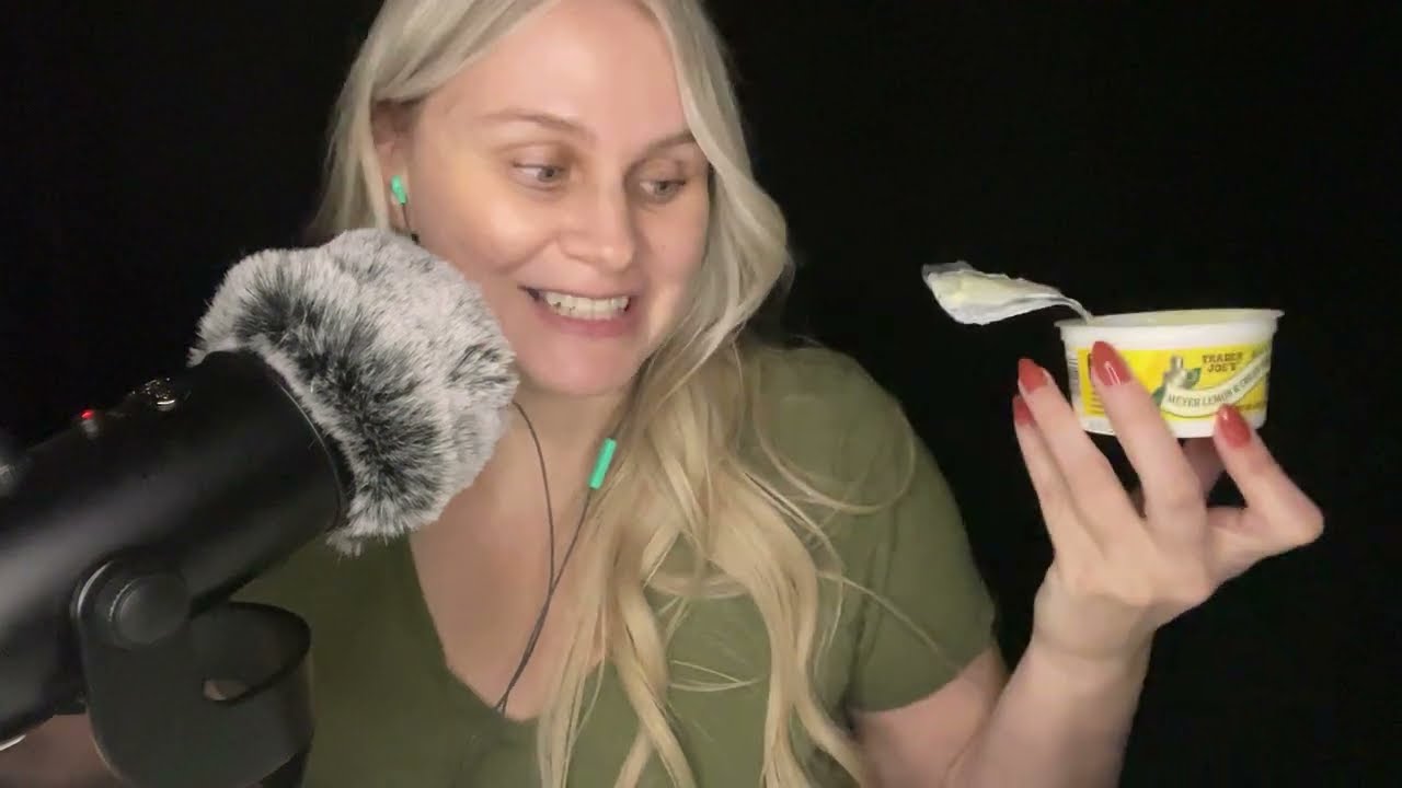 ASMR 🩵 Trader Joe’s Yogurt MUKBANG