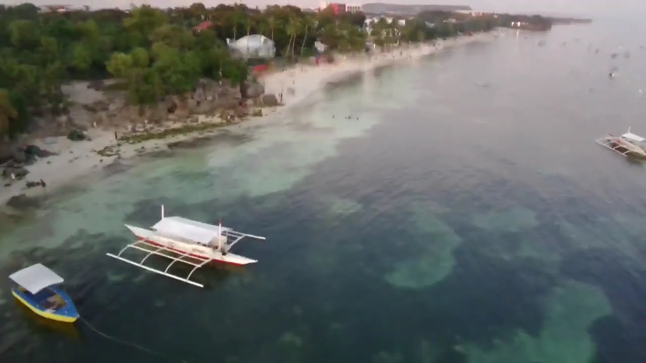 ALONA BEACH AERIAL TOUR 🏖️ | Pristine White Sand Beach in Panglao, Bohol Philippines | Drone Footage