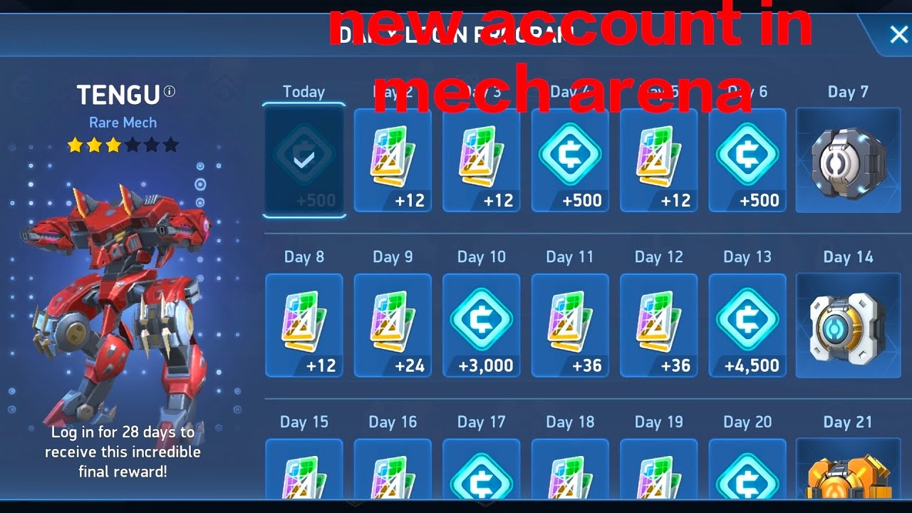 Make new account in mech arena #gameplay #trending #foryou #mecharena #firstday 