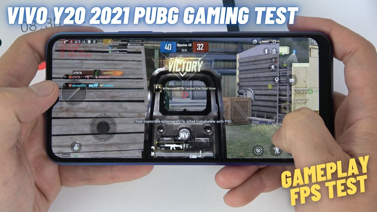Vivo Y20 2021 test game PUBG Mobile