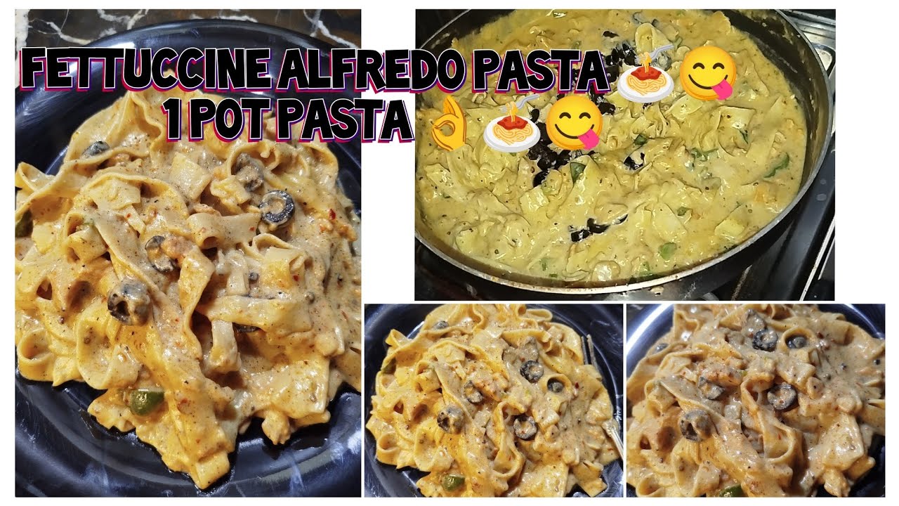 Fettuccine Alfredo Pasta 🍝😋 | White sauce Pasta 🤤😍 | Must Try 👌
