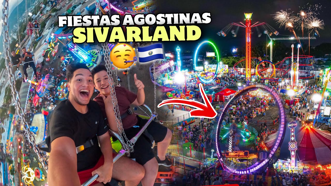 🎪 Así se viven las FIESTAS AGOSTINAS en SIVARLAND 🇸🇻🥳 ¡Subimos a la montaña rusa!