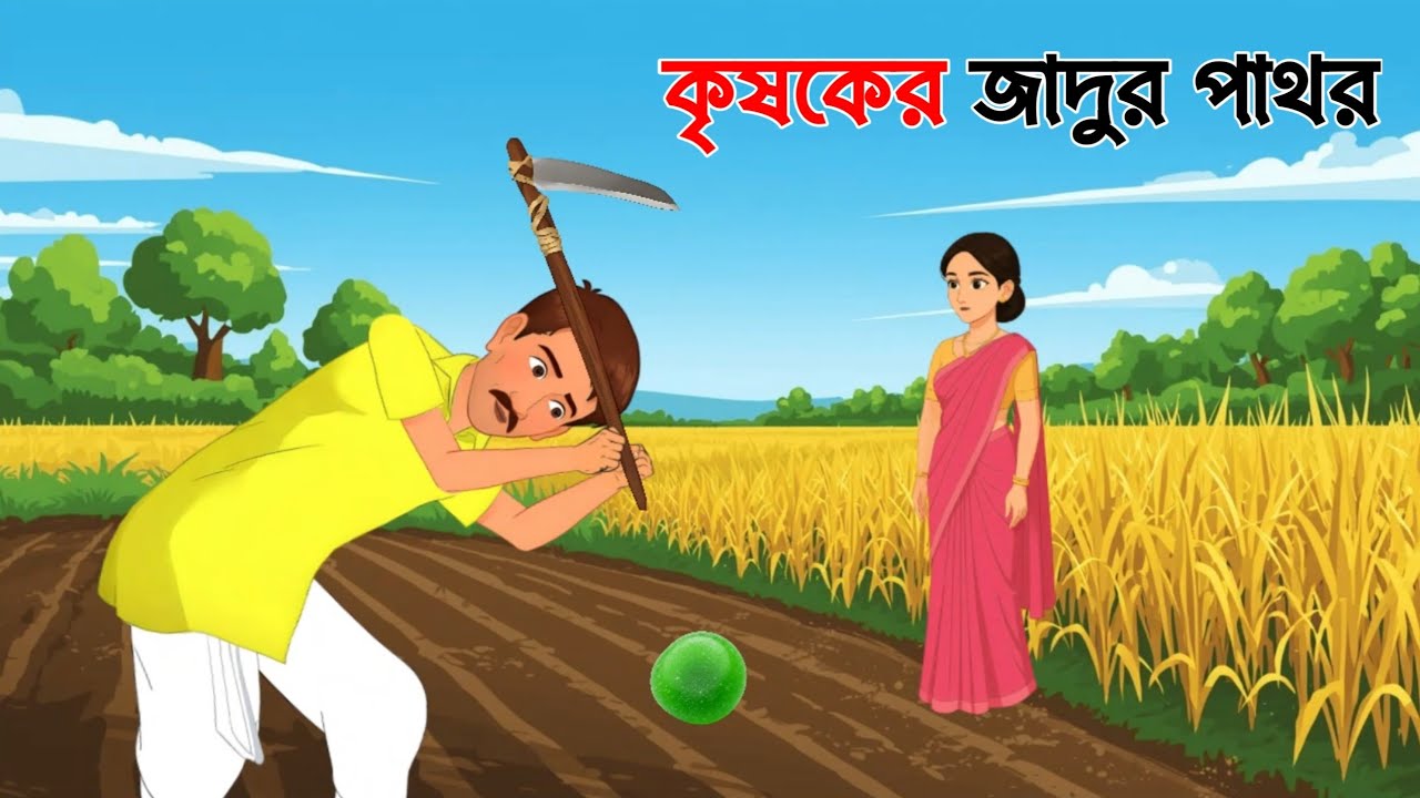 কৃষকের জাদুর পাথর।। krishaker Jadur Pathor।। Bengali Moral Stories Cartoon।। Bangla cartoon