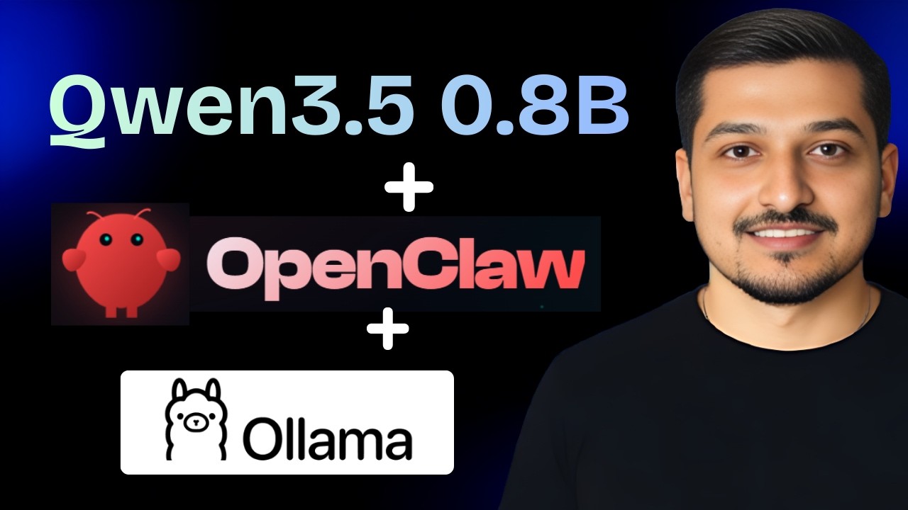 Qwen3.5 0.8B + OpenClaw + Ollama: Запуск локально бесплатно на процессоре