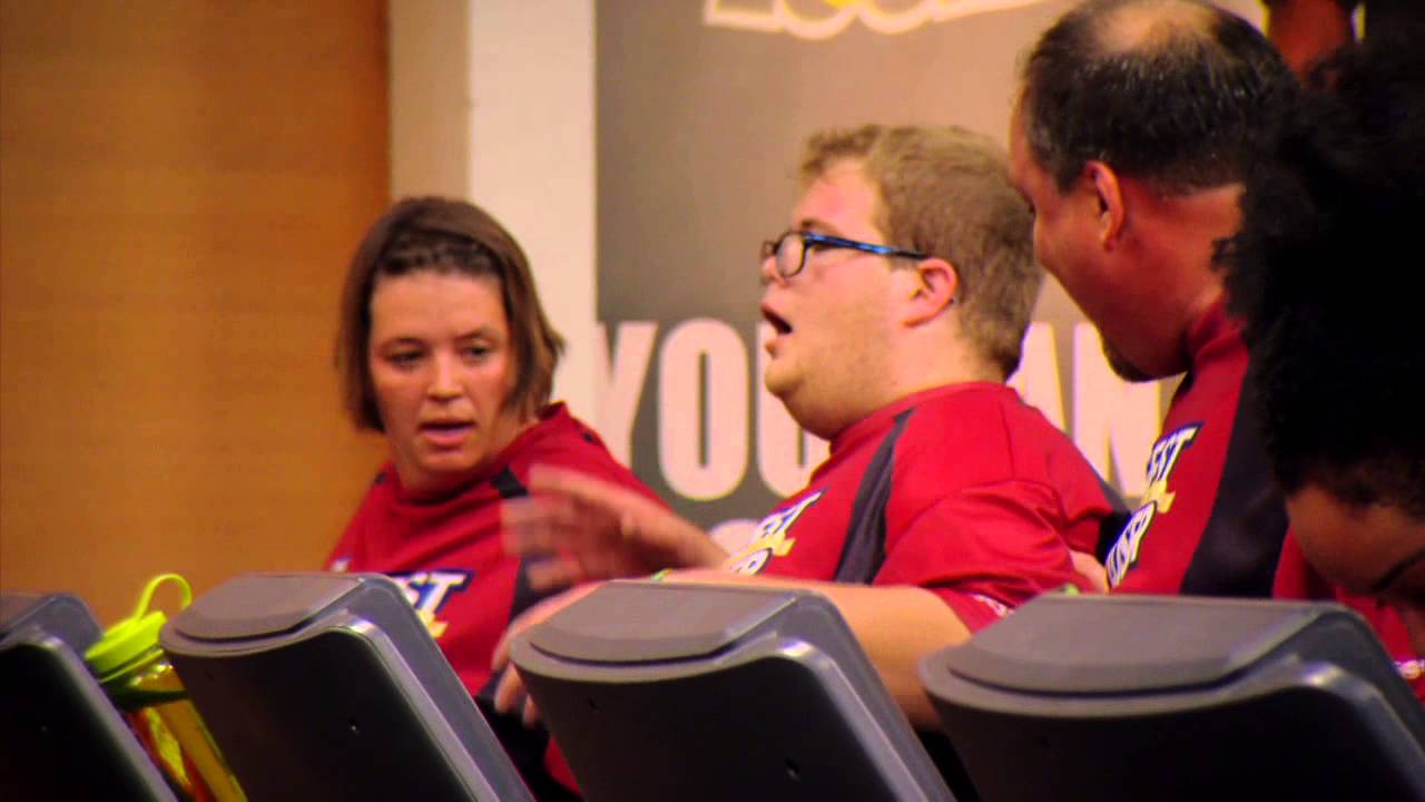 The Biggest Loser day 1 in the gym with Jillian
