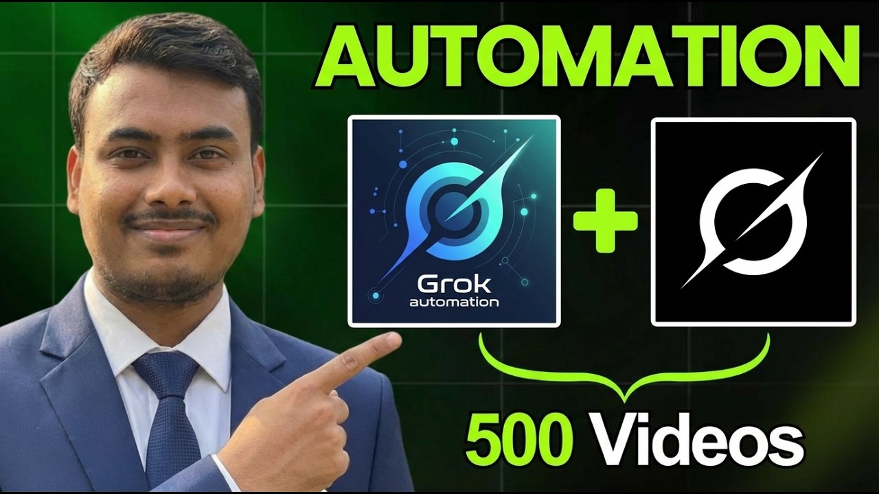 How I Created Unlimited AI Videos in Bulk (One Click) | Grok ai  Video Automation (2026) | Grok AI