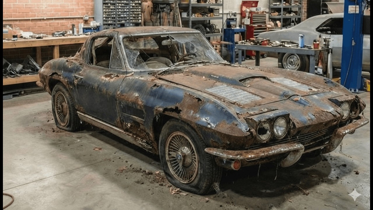 Car Restoration in the Forest 🌲⚙️ | Most Satisfying 1963 Corvette Stingray Revival