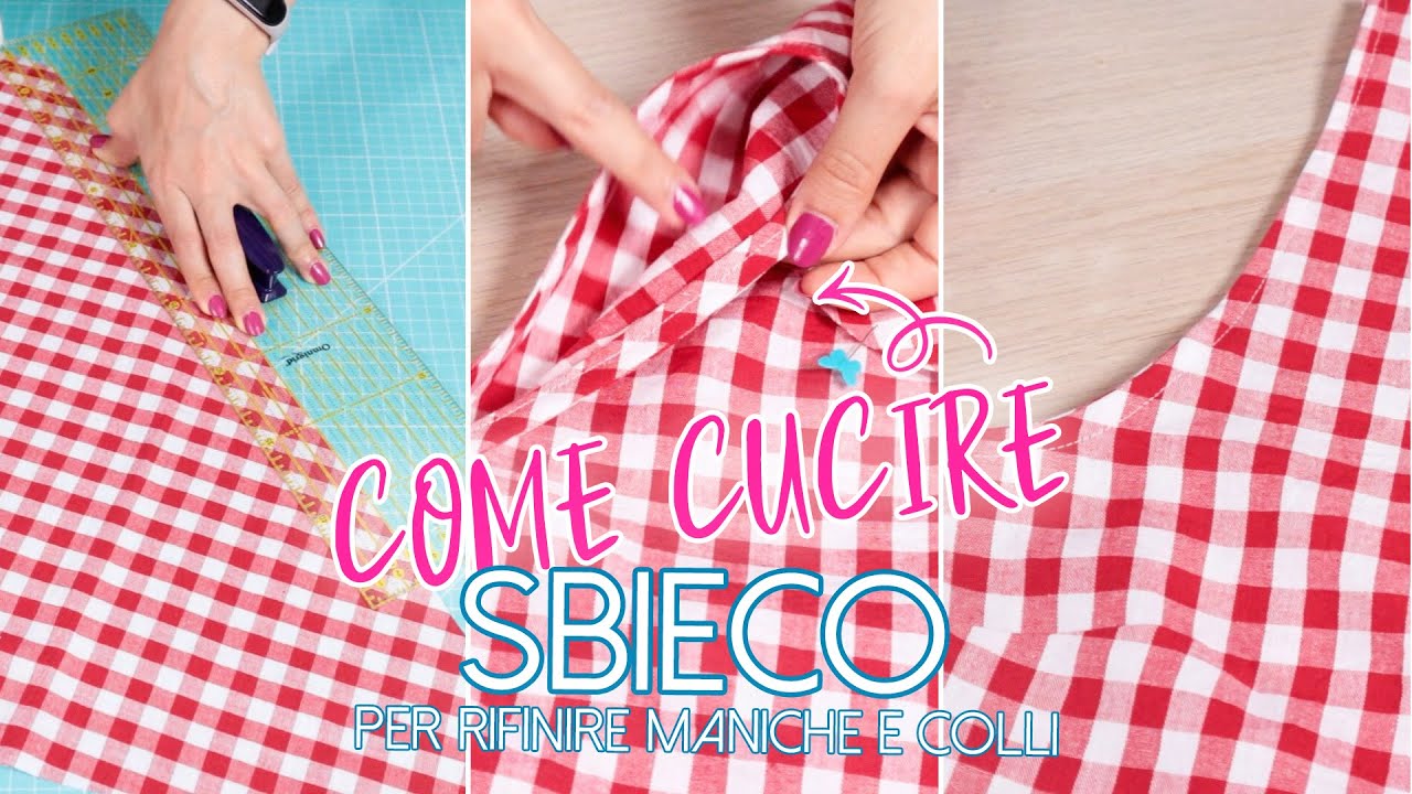 Come cucire un nastro sbieco per rifinire il giromanica o il girocollo | Un punto alla volta