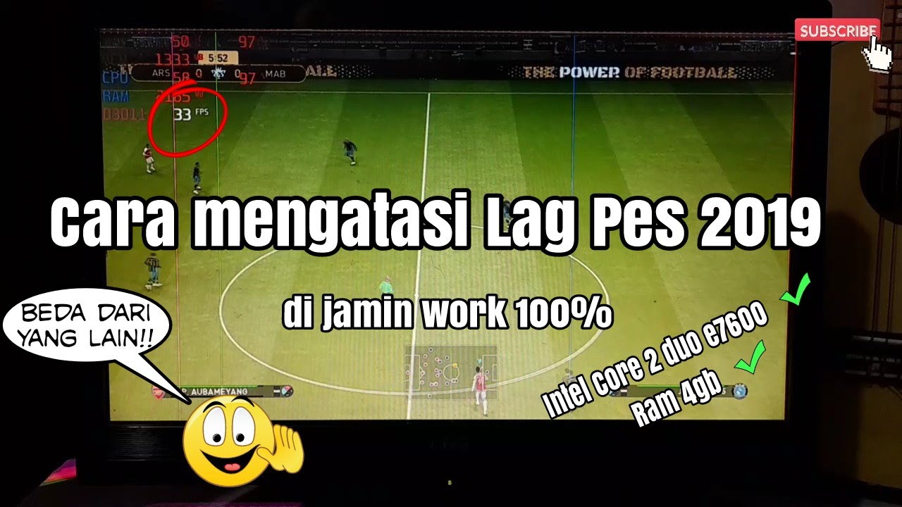 Cara mengatasi lag pada pes 2019