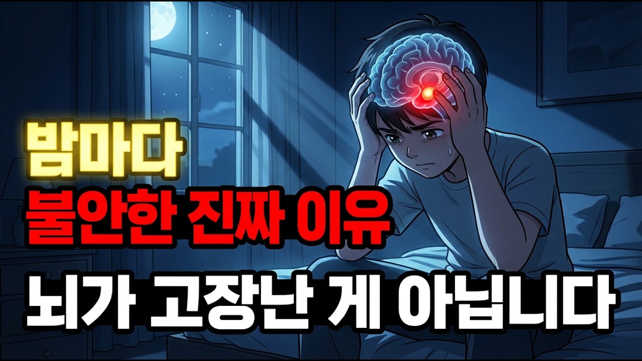 밤만 되면 불안이 폭발하는 진짜 이유 뇌과학이 밝혀낸 충격적 원인