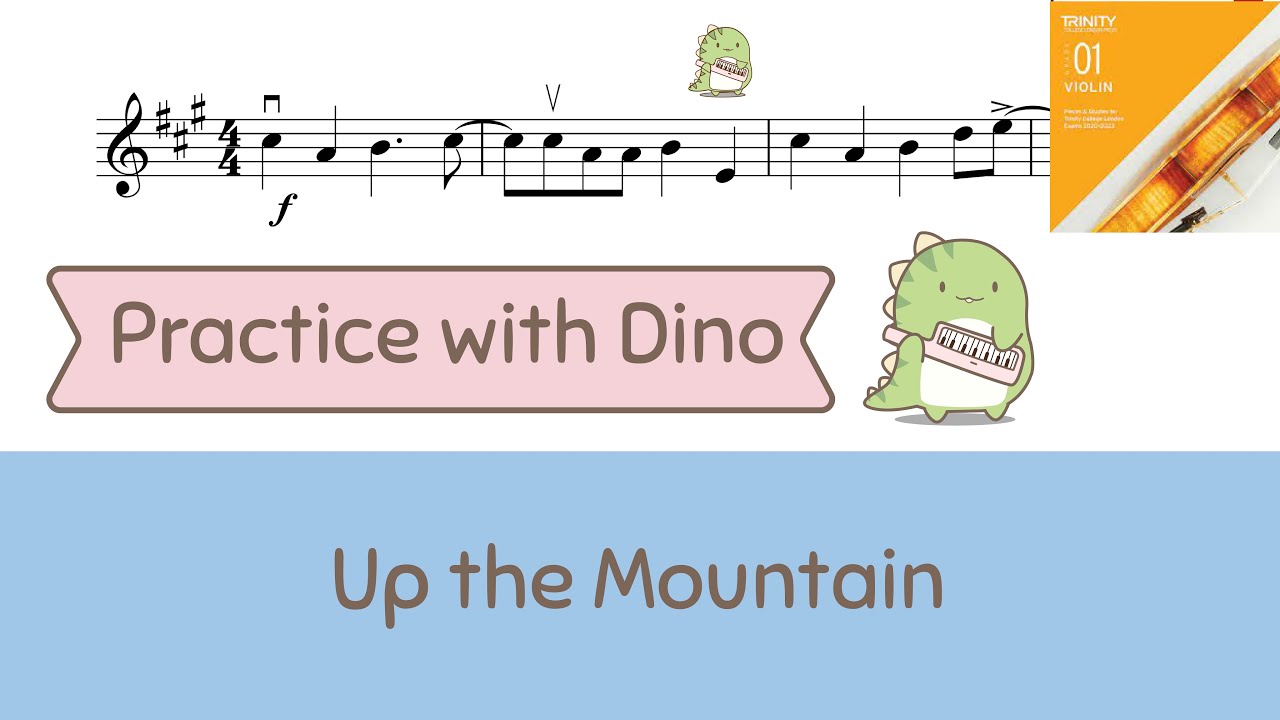 Up the Mountain - Norton  (Trinity 2020-2023 violin grade 1) play along + piano accompaniment