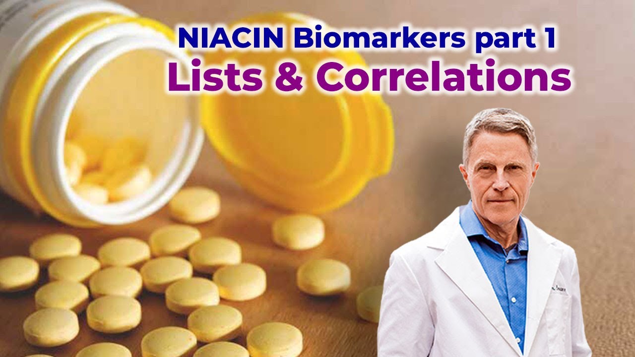 NIACIN BIOMARKERS pt 1: Lists & Correlations:  FORD BREWER