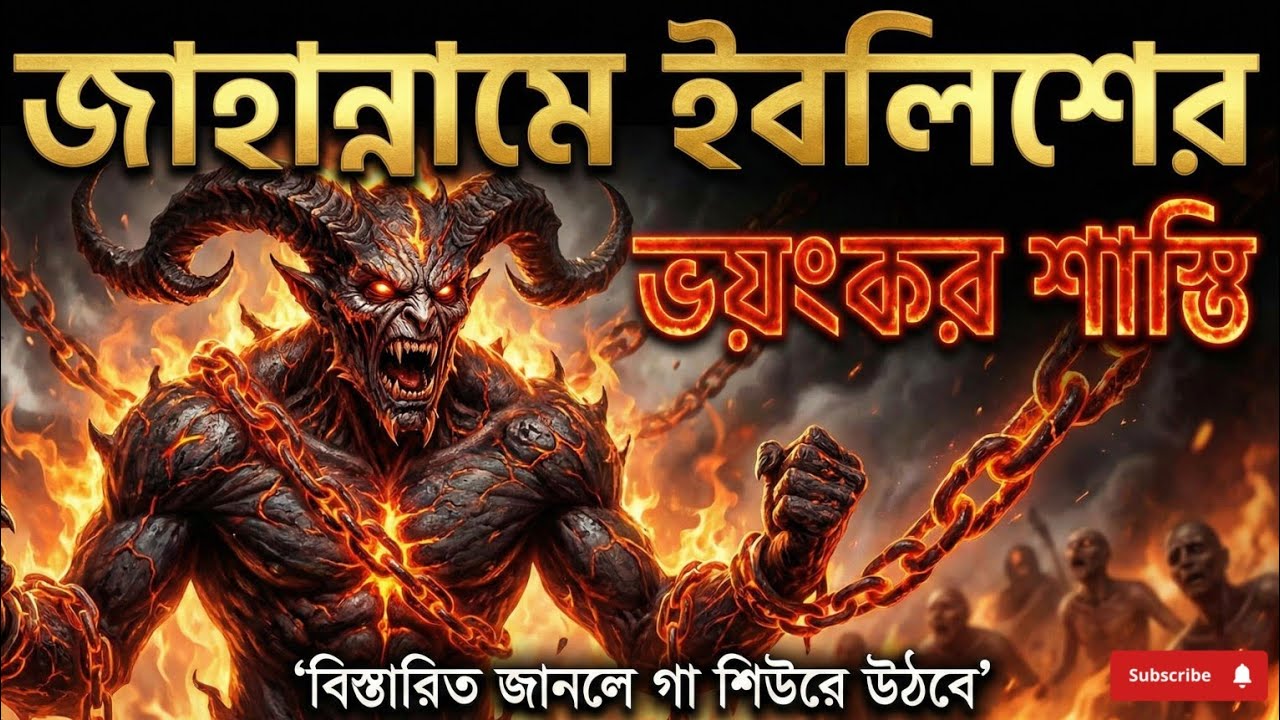 জাহান্নামে ইবলিশের শাস্তি কি হবে?🔥| ১০,০০০ কোটি বছর পর ইবলিশের শাস্তি কি হবে?