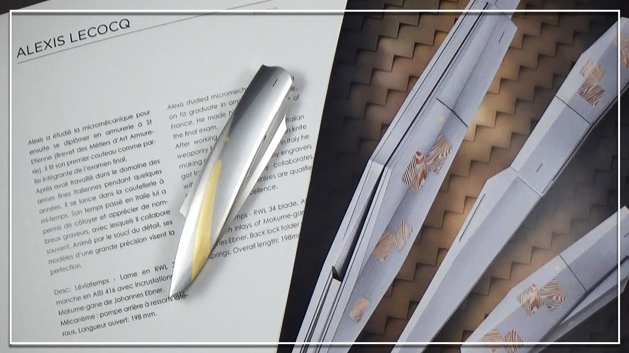 La PERFECTION dans un Couteau de Alexis Lecocq