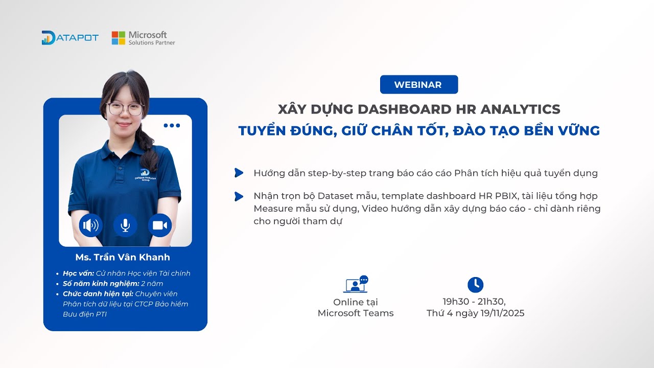 Hướng dẫn xây Dashboard Power BI phân tích hiệu quả tuyển dụng