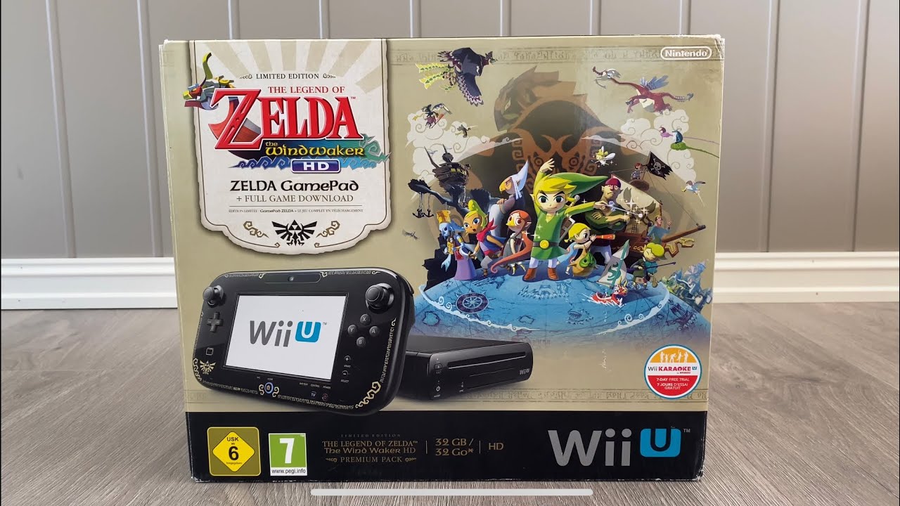 Nintendo Wii U The Legend Of Zelda Wind Waker HD Edition/Premium Pack Unboxing ASMR - Nintendo Wii U