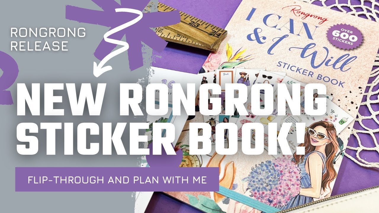 NEW Rongrong Sticker Book! || Flip-Through & Plan With Me