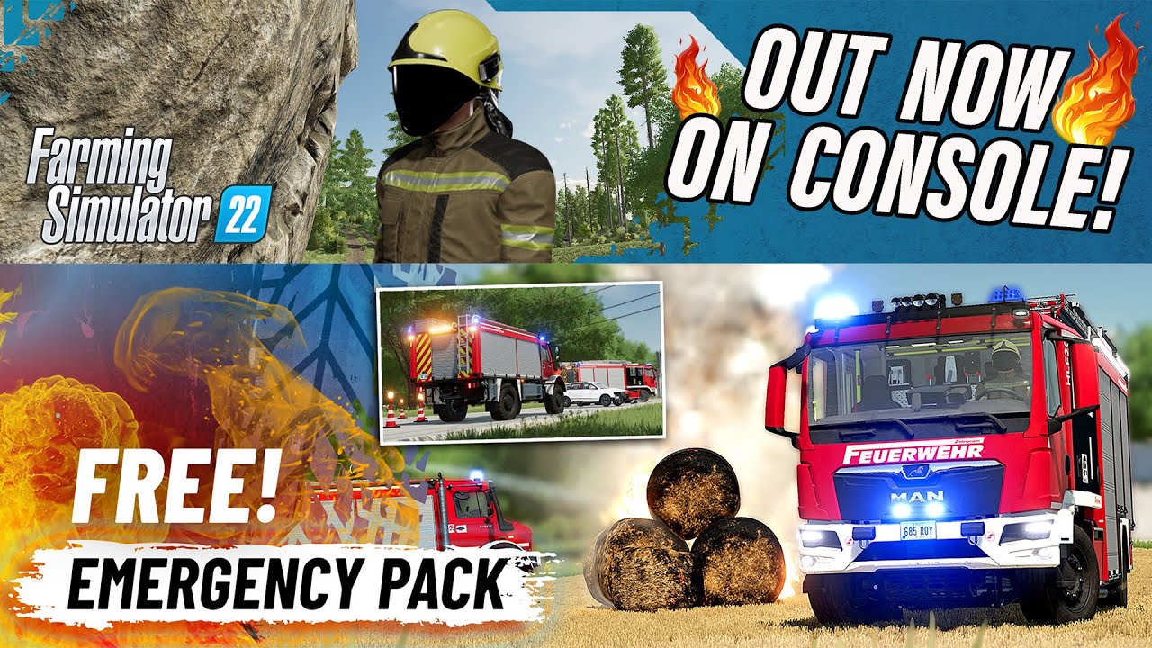 EMERGENCY PACK ON CONSOLE! | FS22 | NEW MODS! (Review) Farming Simulator 22 | PS5 | 9th Nov 2023.