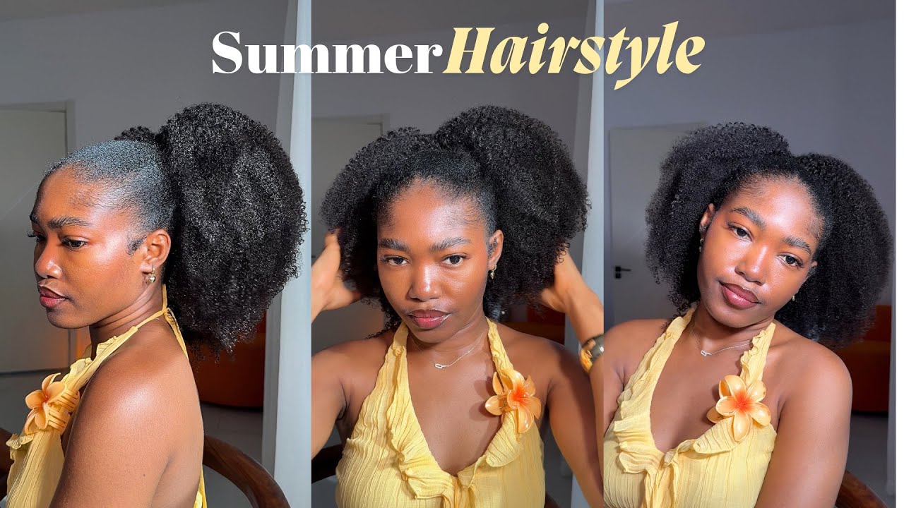 Simple & Cute Summer Hairstyles 2025 : Versatile curly ponytail