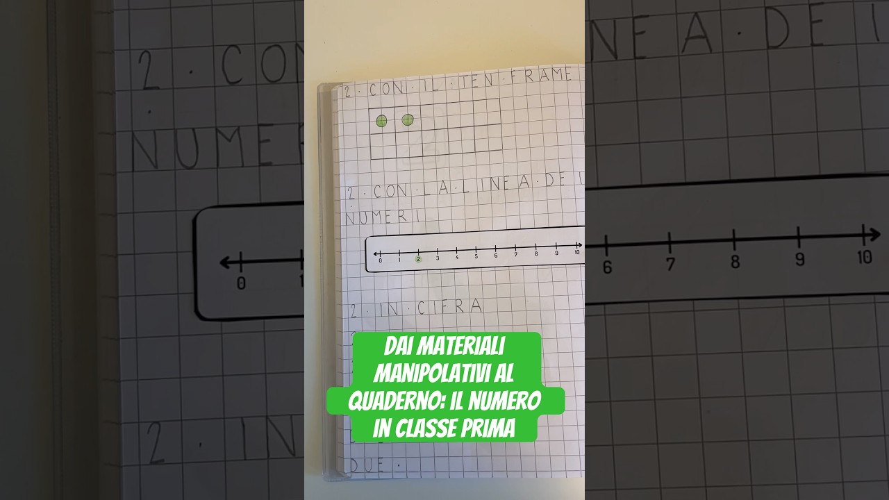 Dai materiali manipolativi al quaderno: i numeri in classe prima 🗒️