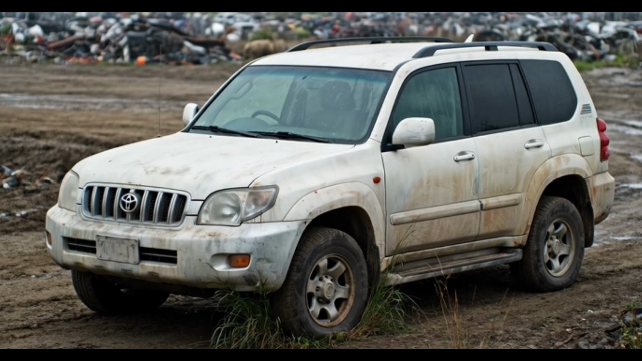 Abandoned Toyota Land Cruiser Prado Found in Junkyard | Full Restoration Story