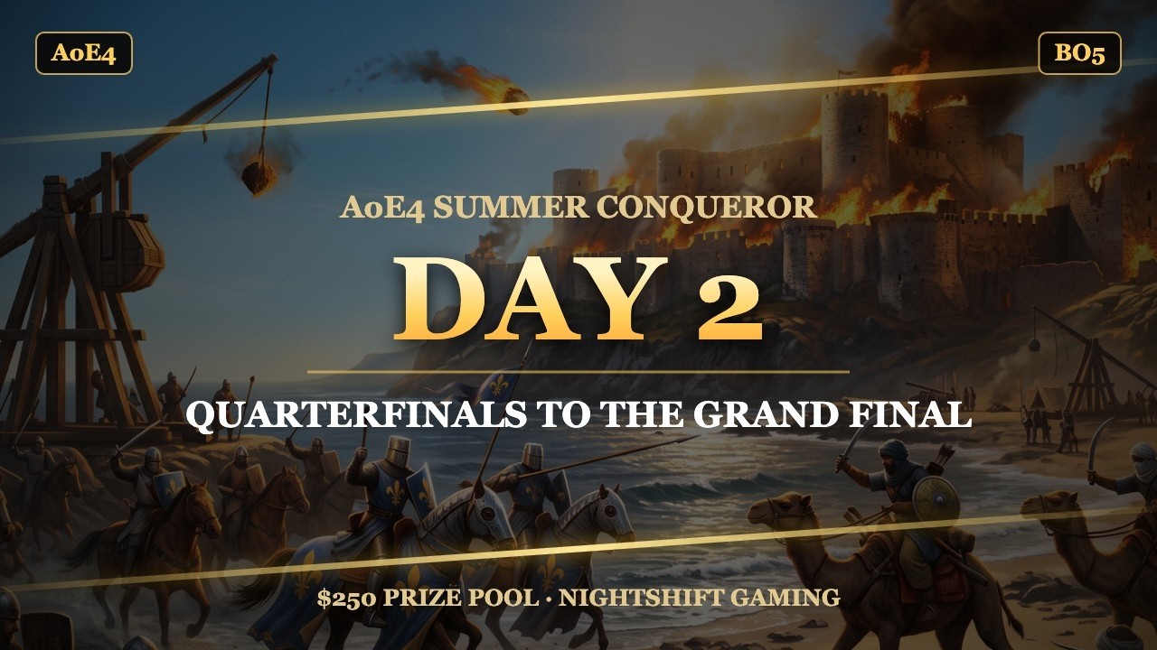 🔴 AoE4 Conqueror | Kiljardi vs PuppyPaw | 3rd 4th  Bo5 | $250 | Day2