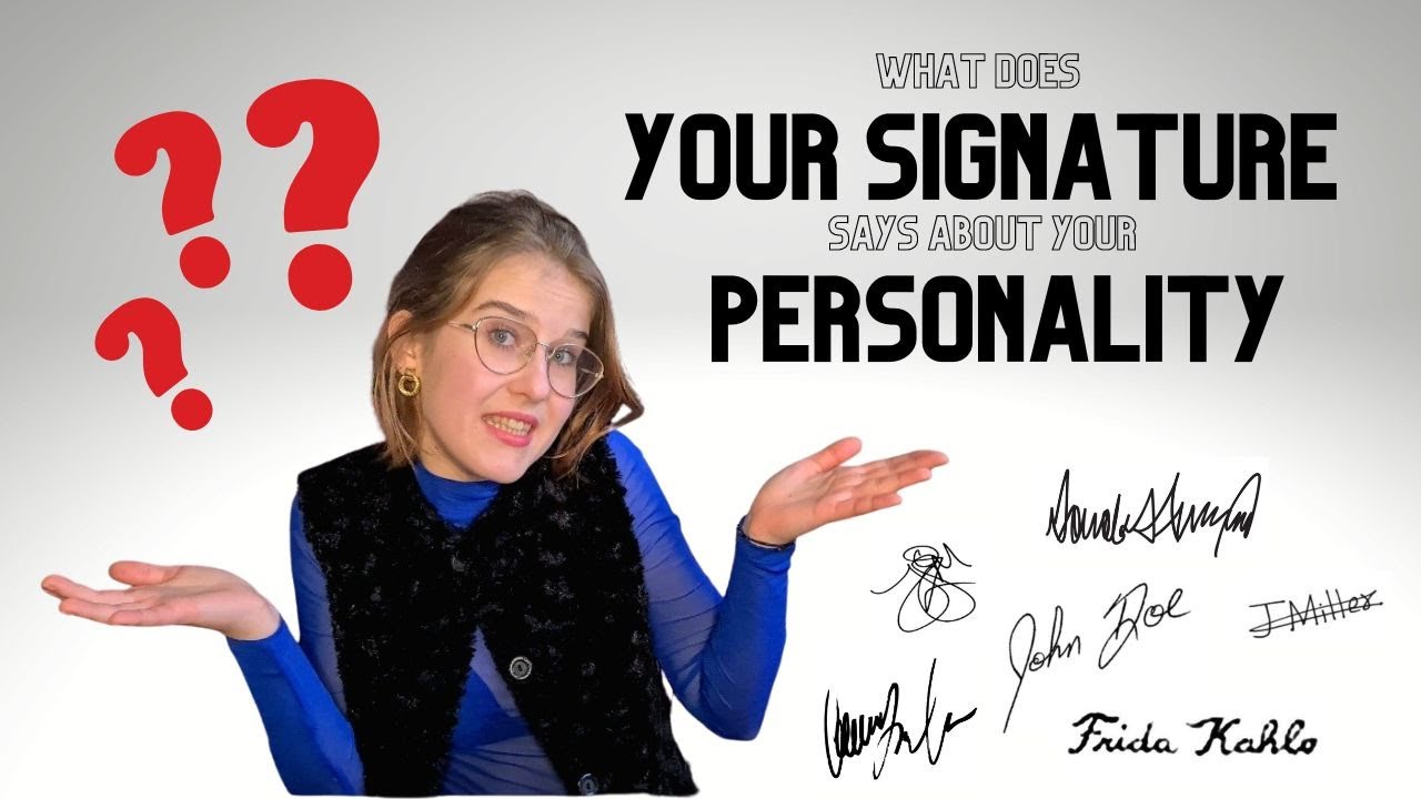 What YOUR SIGNATURE says about your PERSONALITY? Graphology Analysis +TIPS