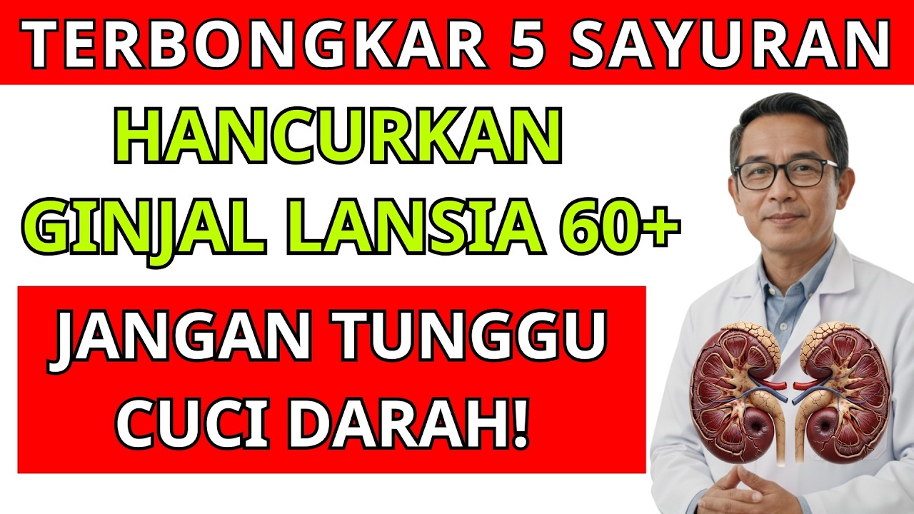 5 SAYURAN SEHAT Ini Ternyata RACUN Ginjal Lansia 60+‼️Nomor Terakhir Sering Dimakan