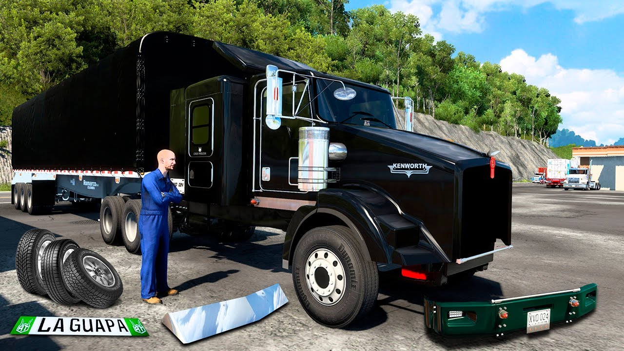 Personalización De La Kenworth T800 ( La GUAPA ) American Truck Simulator Mods 1.48