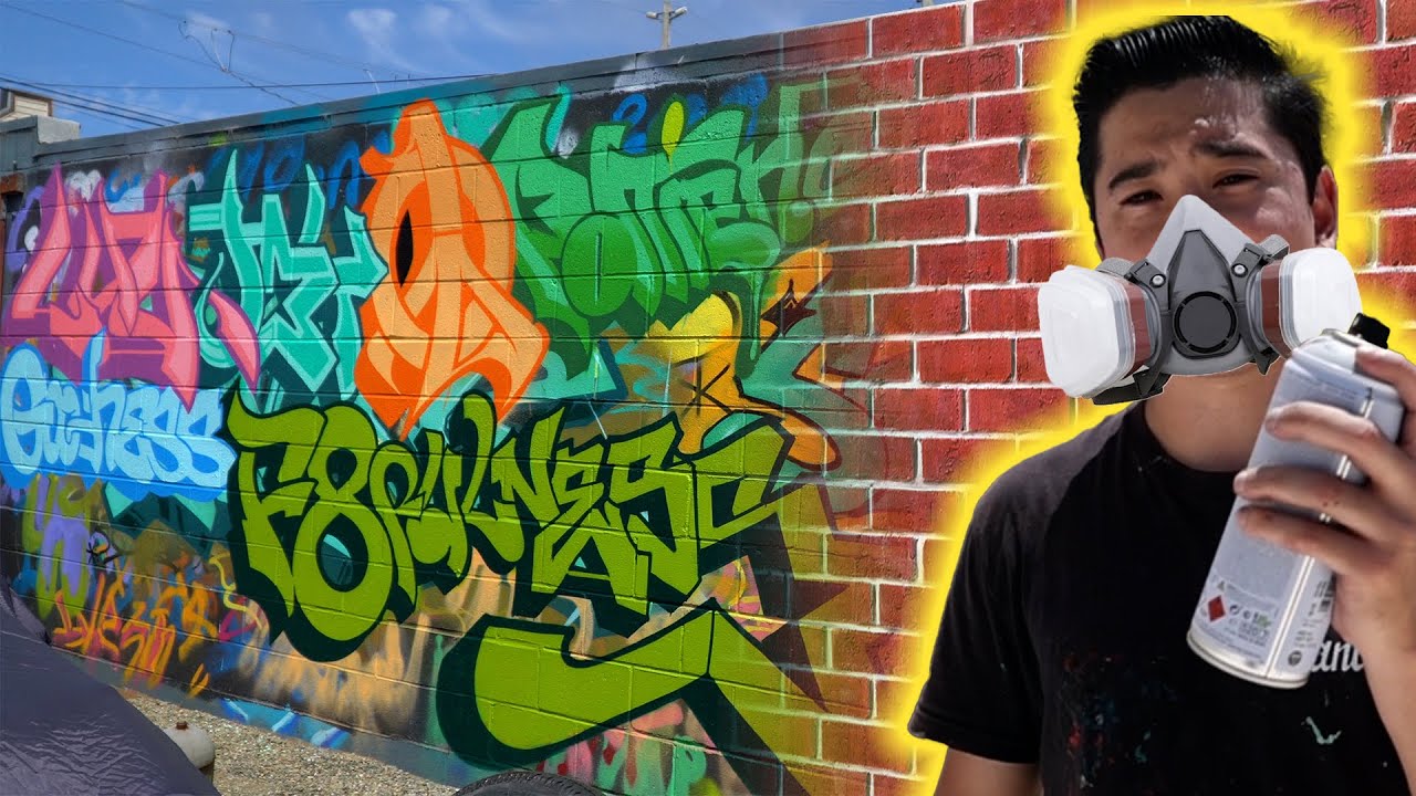 Painting the 9 Fruit of The Spirit in Graffiti!