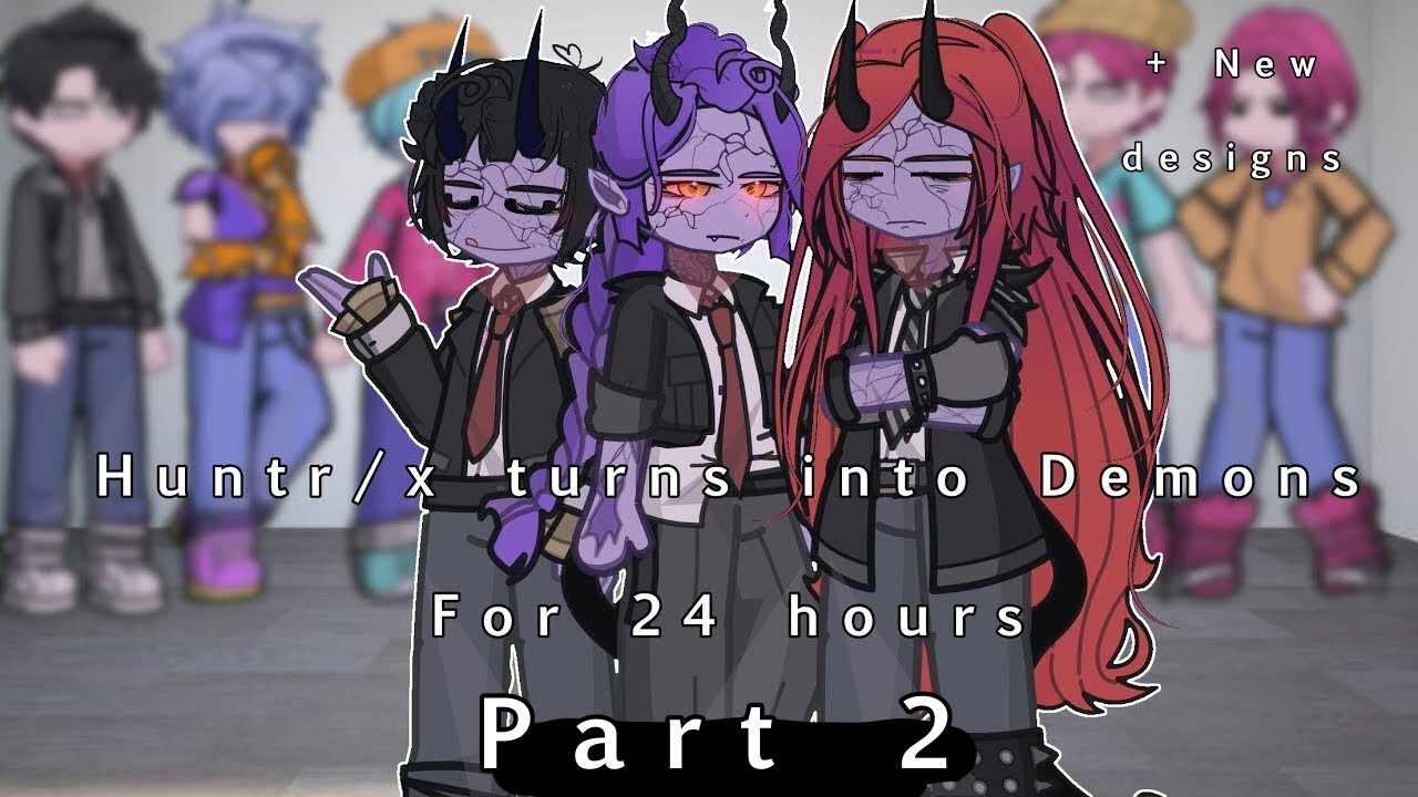 HUNTRIX turns into demons for 24 hours || POLYTRIX || part 2 || KPDH/ kpopdemonhunters