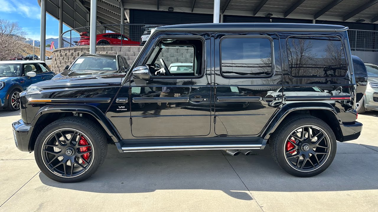 Обзор Mercedes-AMG G63 G-Wagon 2024 года: цвет Obsidian Black и звук Burmester! #g63 #gwagon #amg