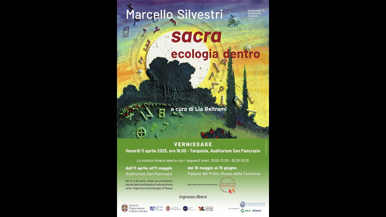 Artworks by Marcello Silvestri exhibition SACRA. ECOLOGIA DENTRO (sacred. ecology within)