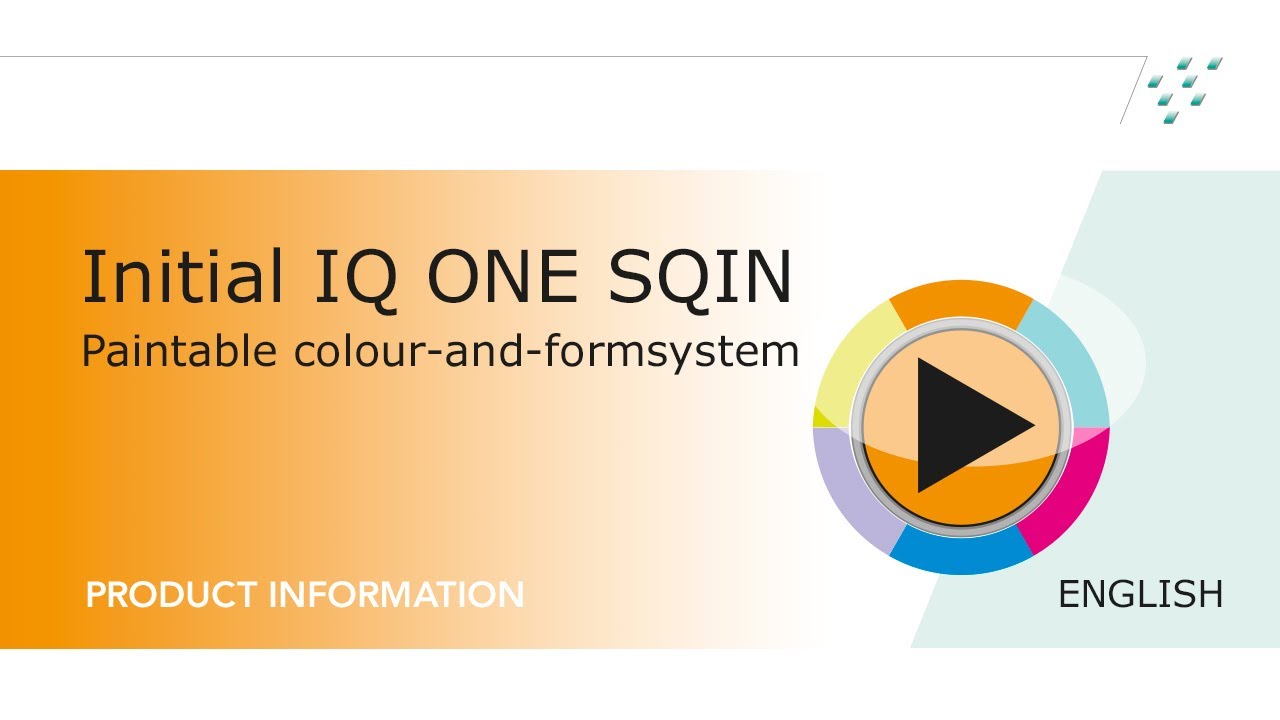 Initial IQ ONE SQIN - Paintable colour-and-form system