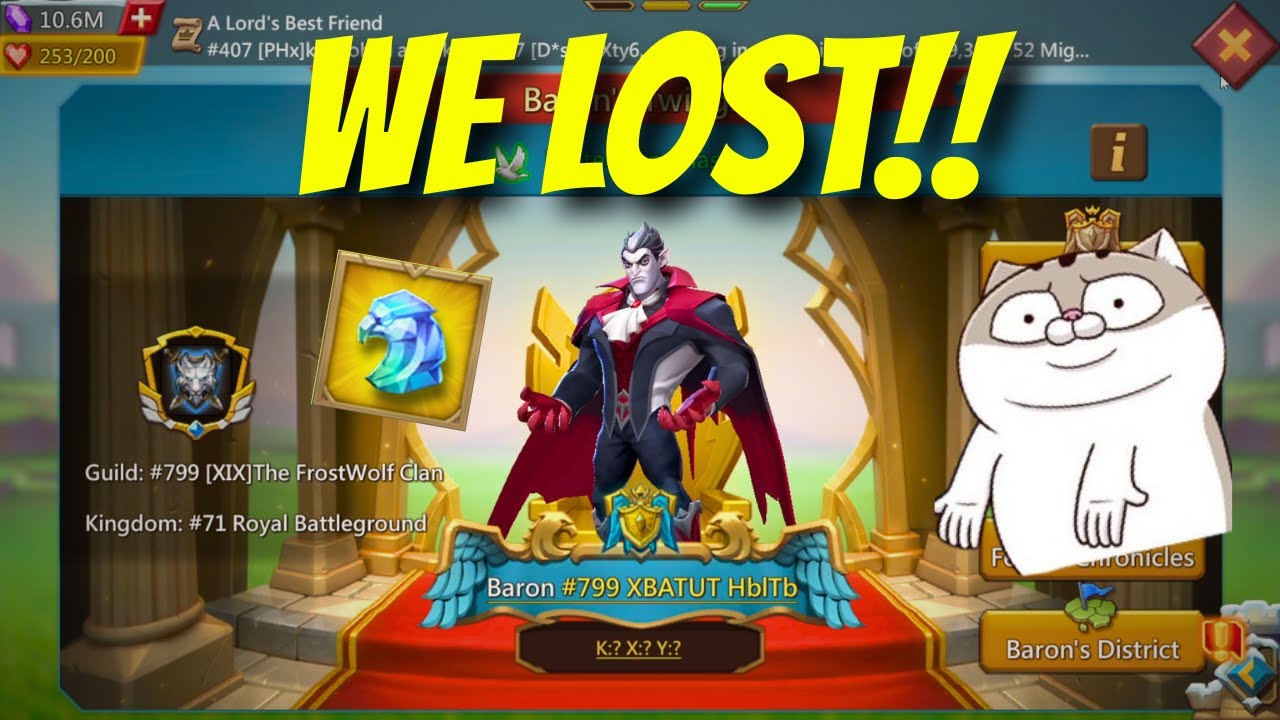 14 BARONS but Only 1 Had a Fight!! XIX vs $K Family! What Went Wrong?? - Lords Mobile
