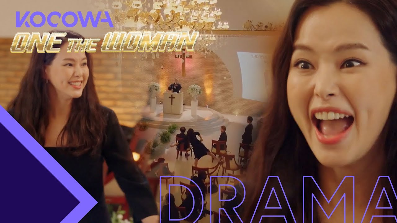 Lee Ha Nee can't stand her anger in church! [One the Woman Ep 2]