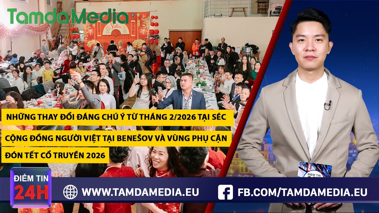 TamdaMedia | ĐIỂM TIN 24H - 02.02.2026 | Những thay đổi đáng chú ý từ tháng 2/2026 tại Séc