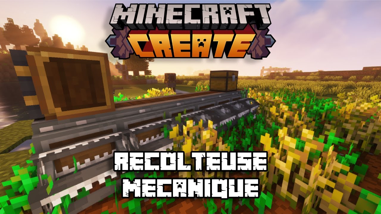 Minecraft Create [FR] - Récolteuse mécanique #5