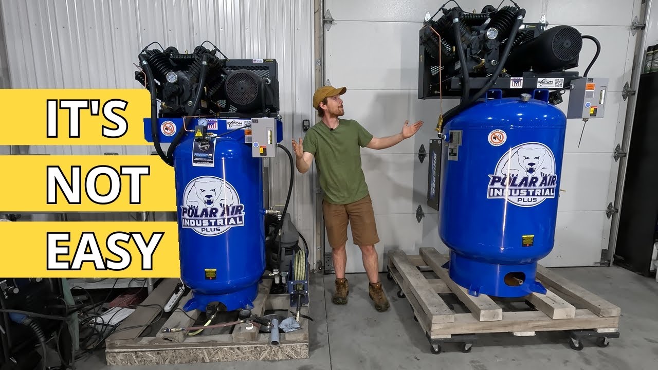 Workshop Setup - Make 2 Air Compressors From 1 (Part 2.3)