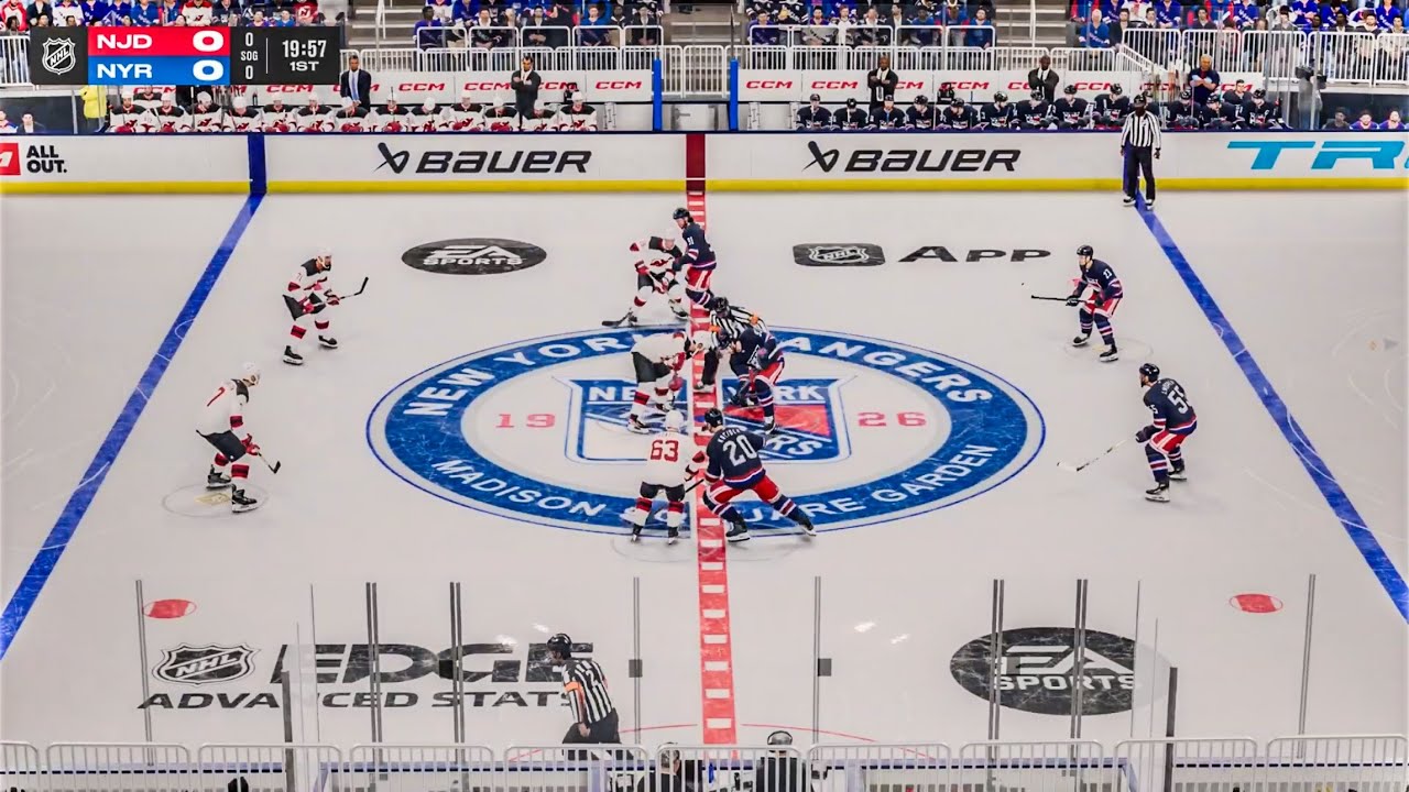 NHL 25 Gameplay - New York Rangers vs New Jersey Devils PS5
