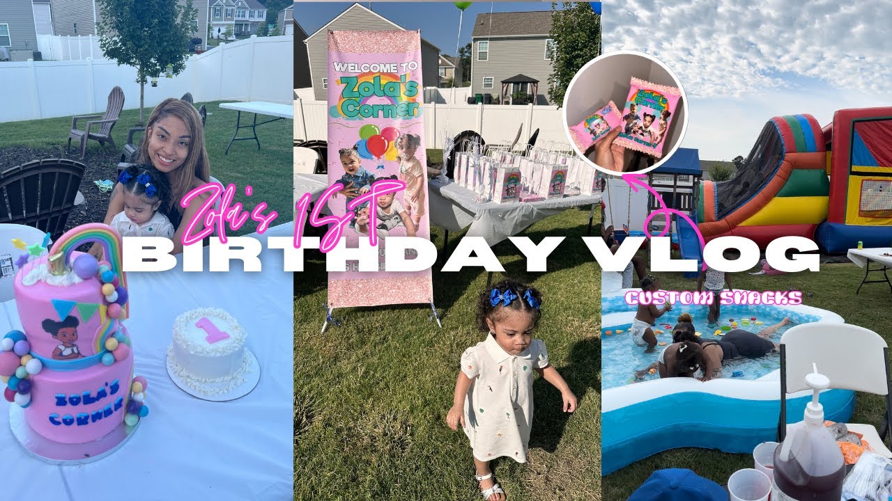 GRWM ♡| Zola's 1st bday VLOG , DIY custom birthday decor