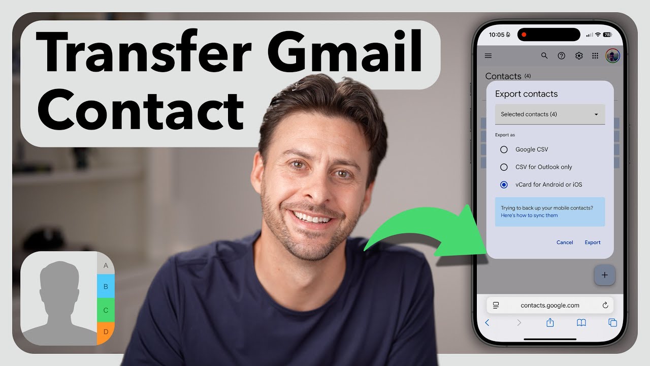 How To Transfer Gmail Contact To iCloud