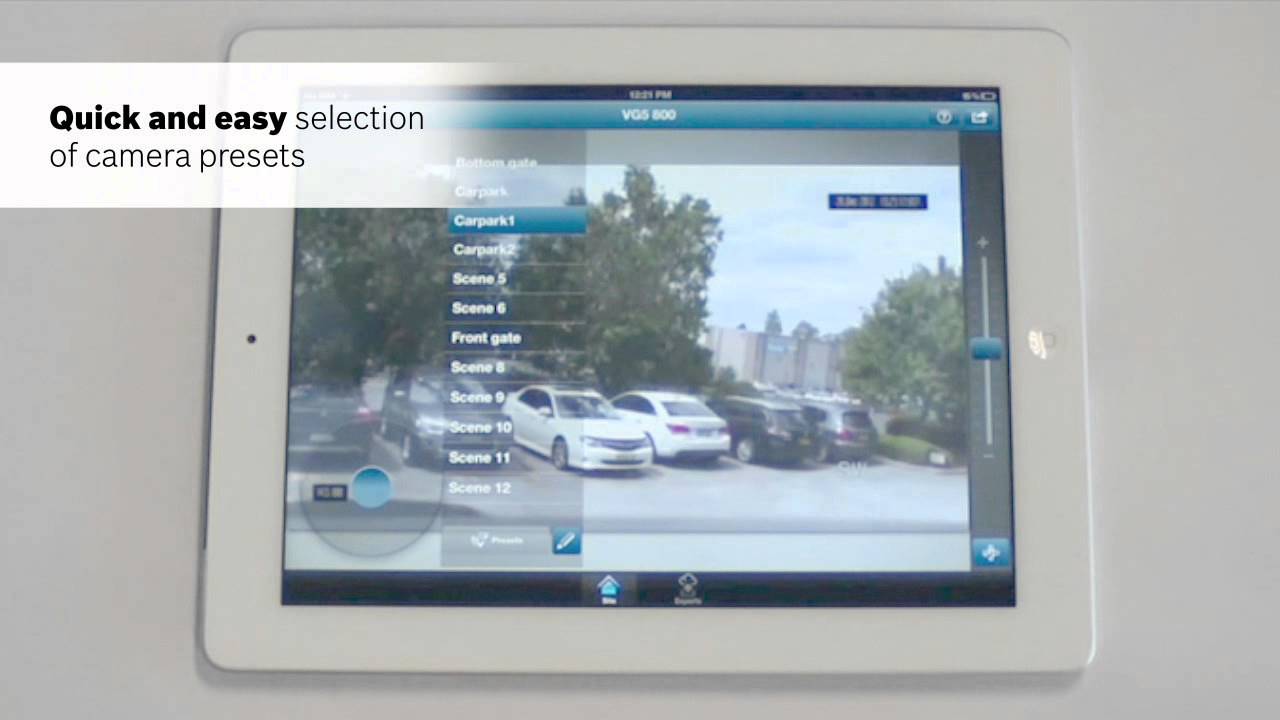 Bosch VideoSecurity App - Live View (PTZ Control)