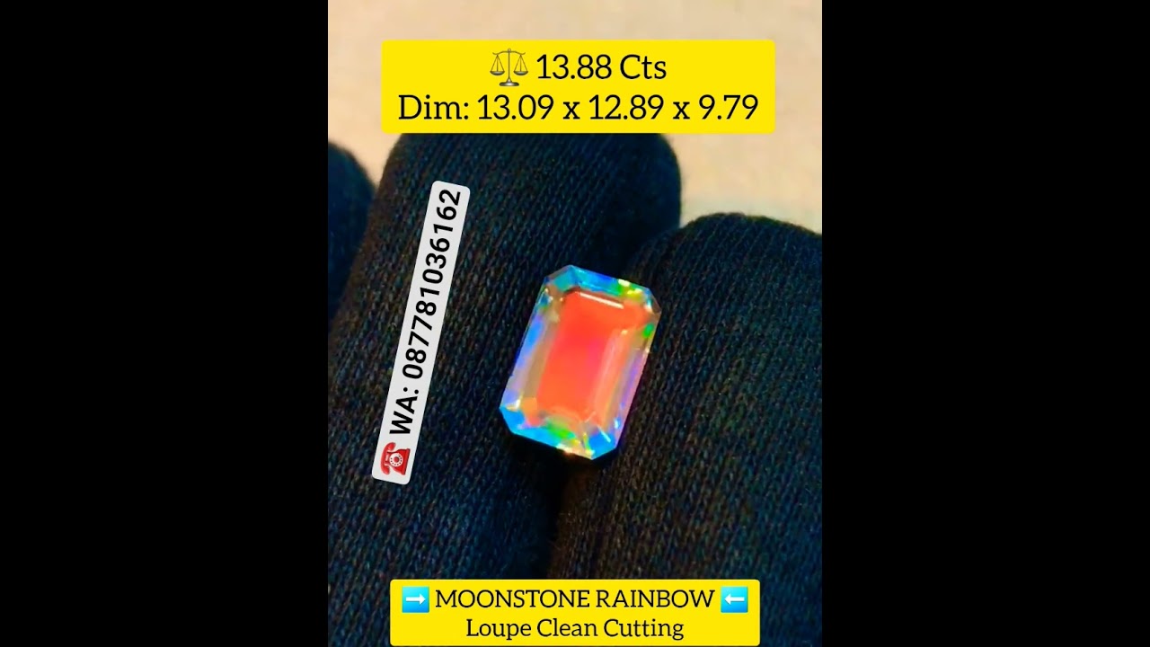 Moonstone Rainbow HQ #moonstone #biduribulan