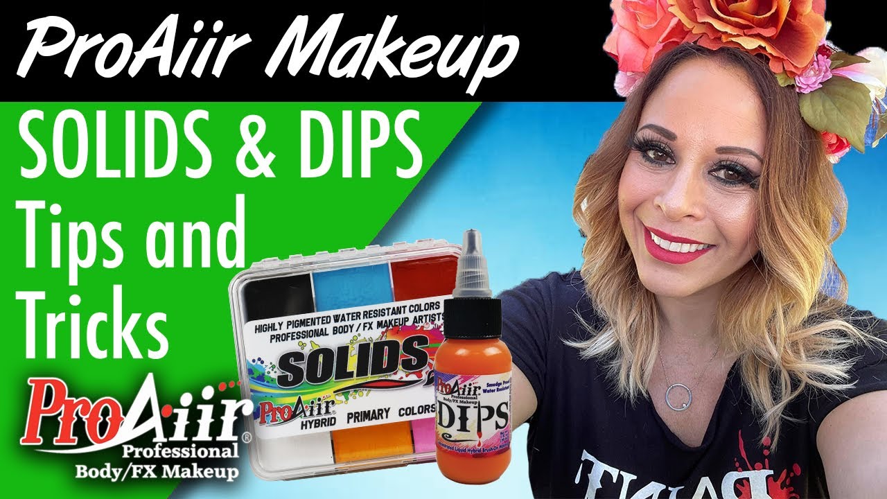 How to use ProAiir SOLIDS & DIPS Smudge and Water resistant Makeup